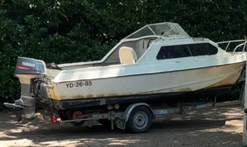 Shetland 535 en 50pk, Ophalen, Gebruikt, Motor en Techniek, Motorboot