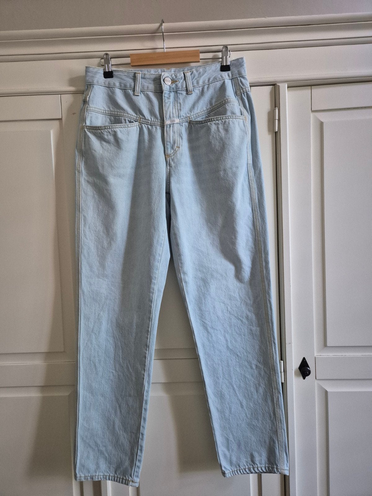 Blauwe Closed Mom Jeans Pedal Pusher Maat M, Kleding | Dames, Maat 38/40 (M), Blauw, Ophalen of Verzenden, Zo goed als nieuw