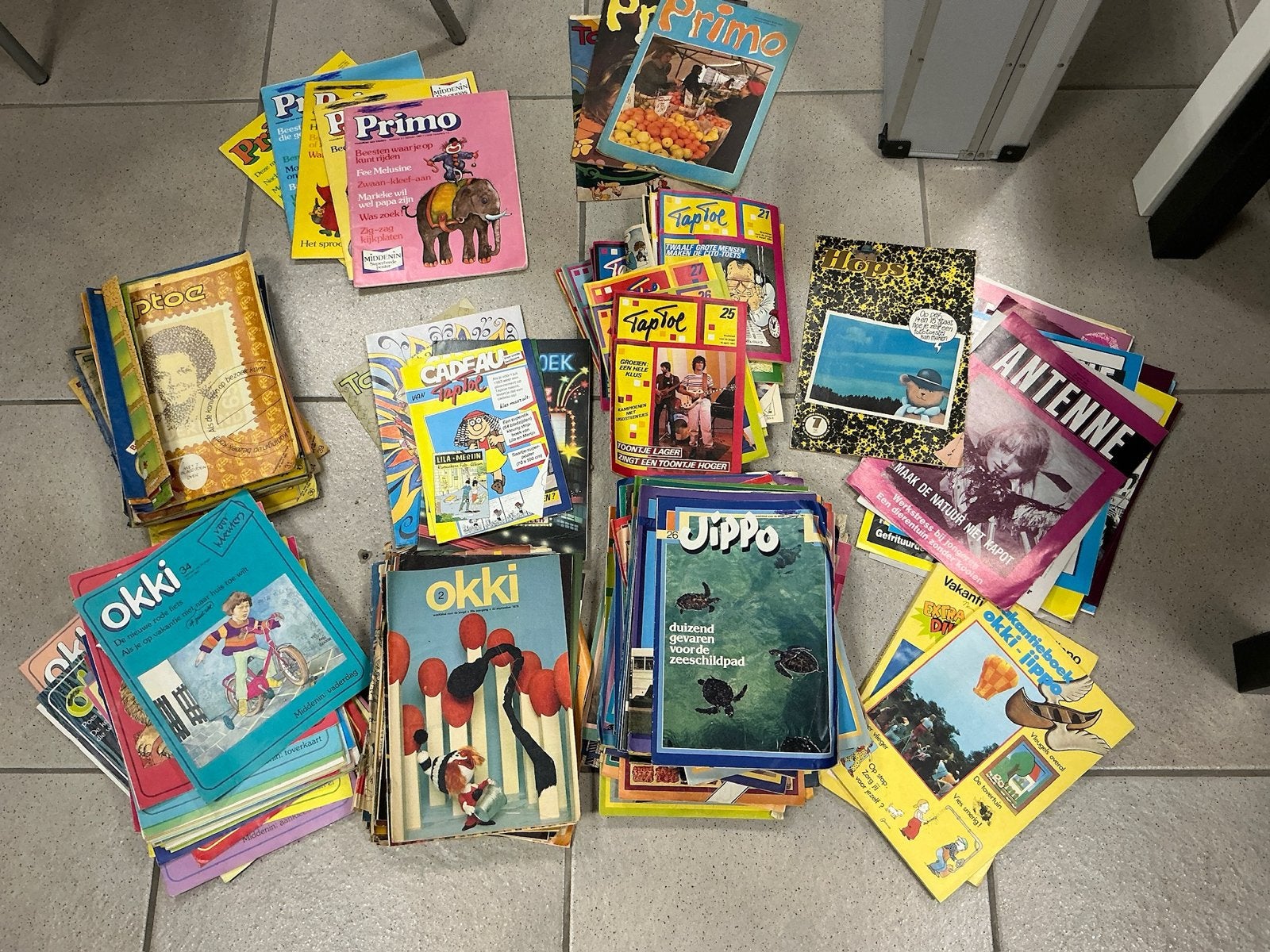 Grote collectie vintage jeugdbladen: Okki, Taptoe, Primo, Up, Ophalen of Verzenden, Gelezen, Overige typen