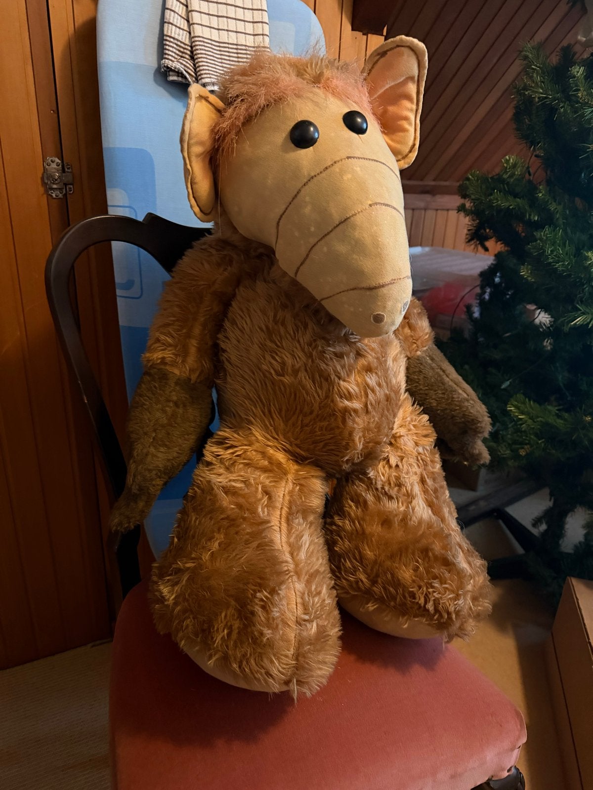 Grote jaren 80 vintage ALF knuffel, Gebruikt, Overige merken, Overige karakters, Overige typen