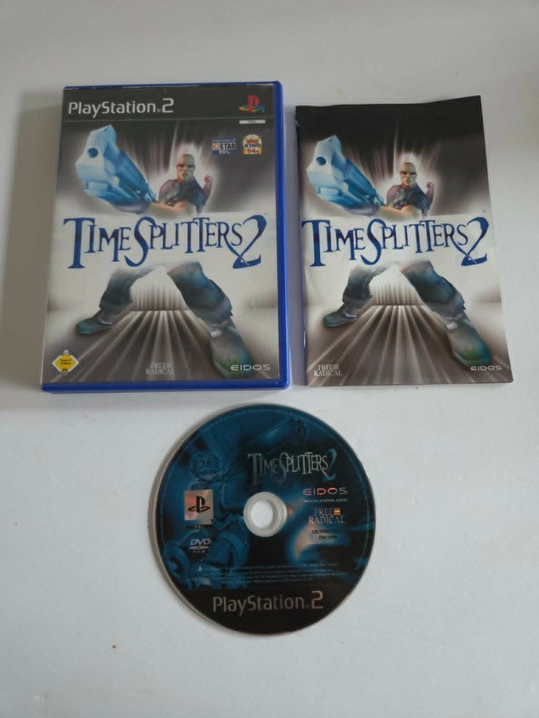Playstation 2 (PS2) - Time Splitters 2 - 10500, Vechten, 1 speler, Ophalen of Verzenden, Zo goed als nieuw