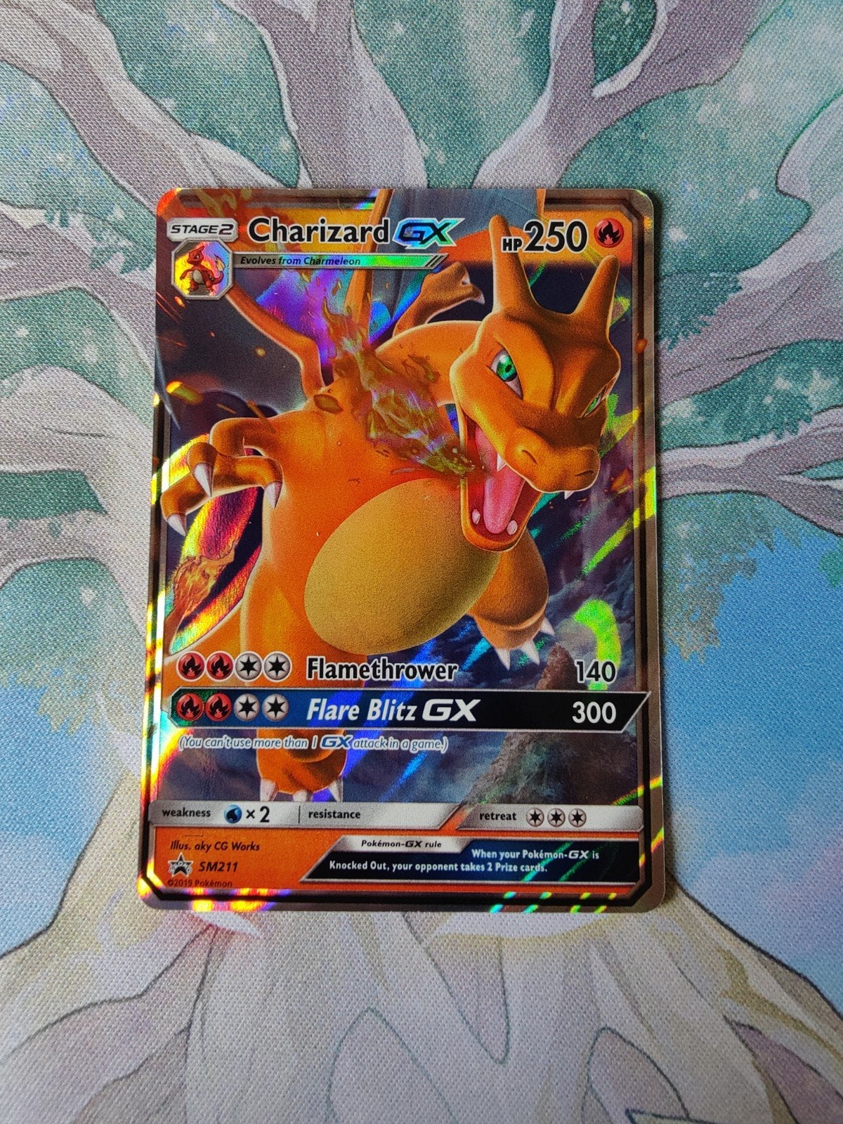 pokemon Black star promo charizard ex sm211, Ophalen of Verzenden, Nieuw, Losse kaart, Foil