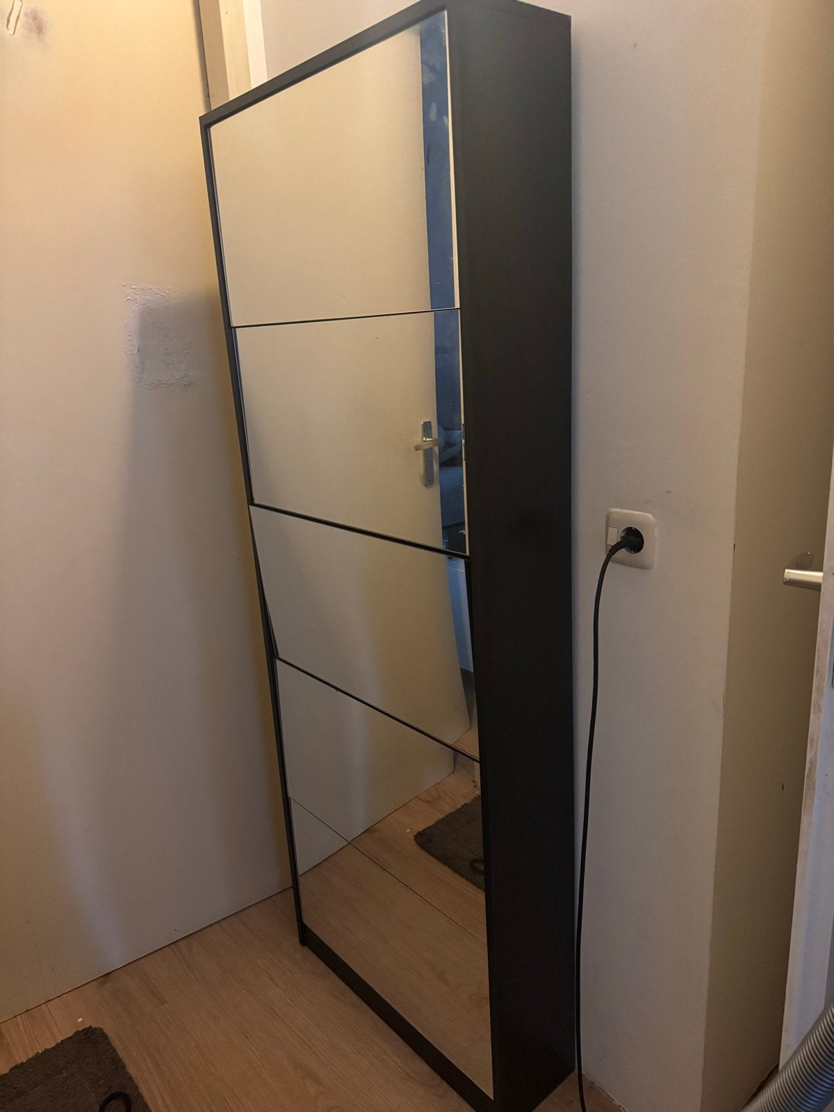 Schoenenkast met spiegeldeuren, Ophalen, Gebruikt