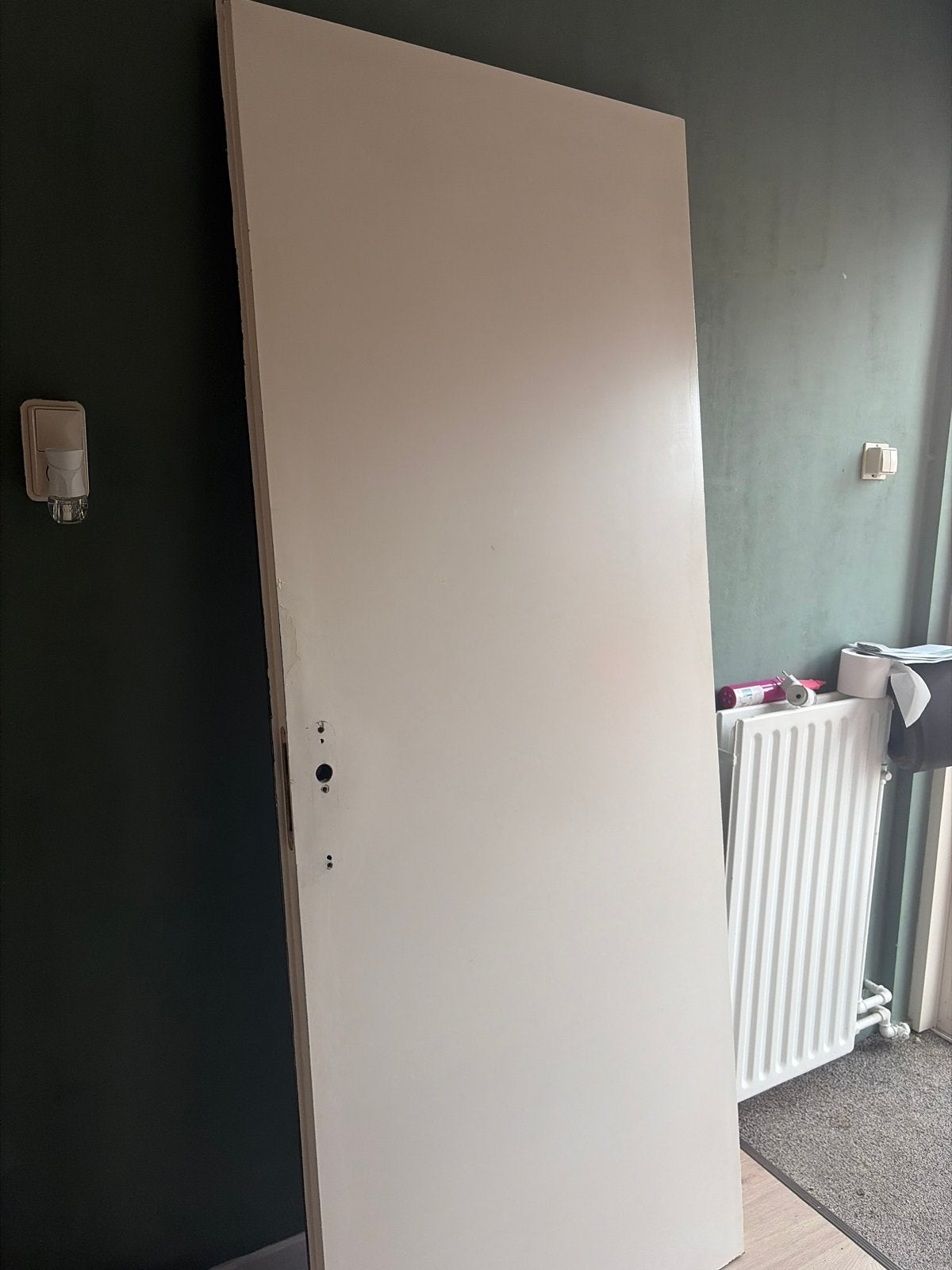 Brandwerende board deur 210,5 x 83 cm, Ophalen, Gebruikt, 80 tot 100 cm, Binnendeur