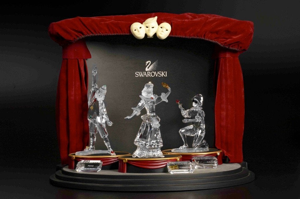 Complete set trilogie 'Masquerade', Swarovski nieuw in OVP, Verzamelen, Swarovski, Nieuw, Figuurtje, Ophalen of Verzenden