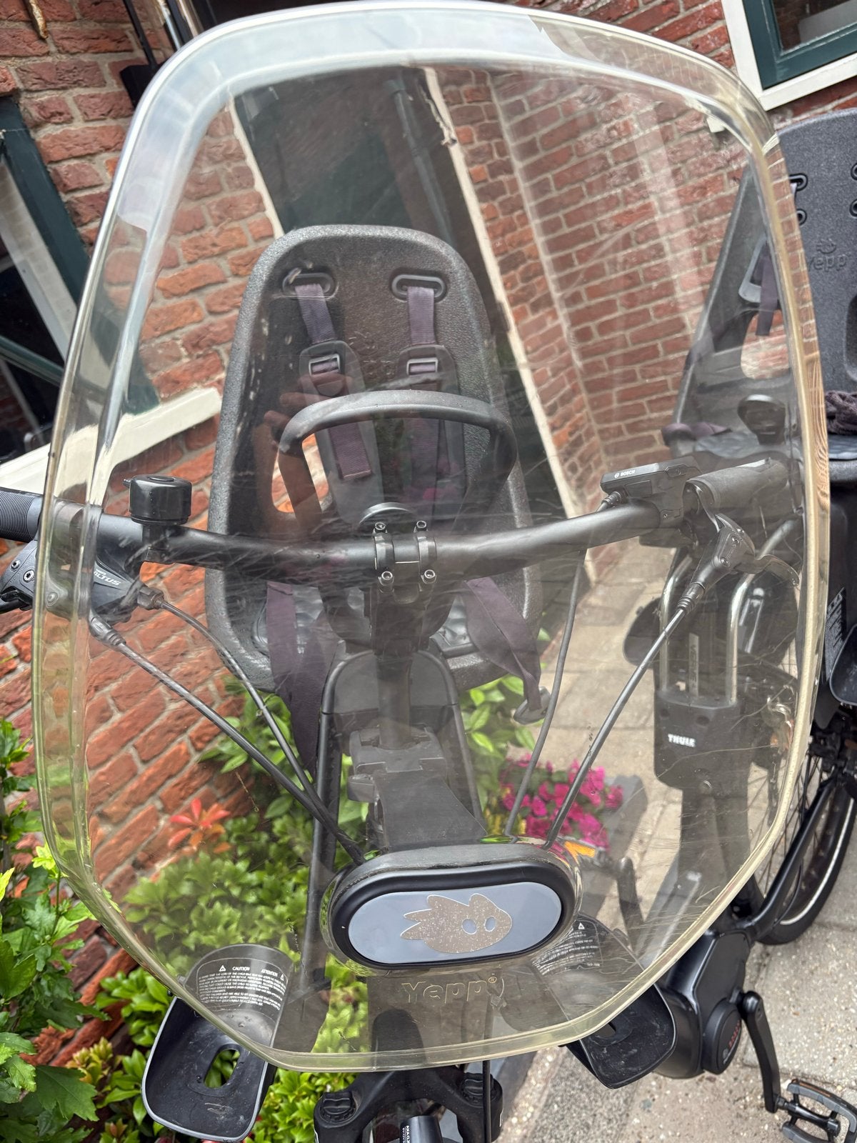Thule Yepp Nexxt Mini Fietszitje met Windscherm, Ophalen, Gebruikt, 0 t/m 13 kg, Voorzitje