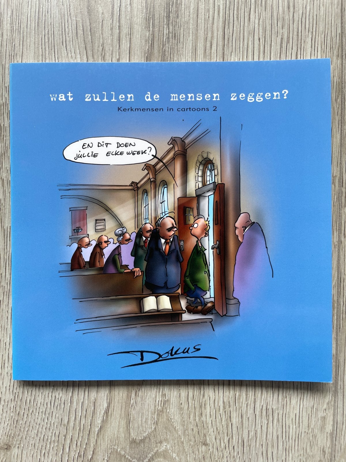Wat zullen de mensen zeggen? Kerk mensen in cartoons 2, Ophalen of Verzenden, Zo goed als nieuw, Cartoons
