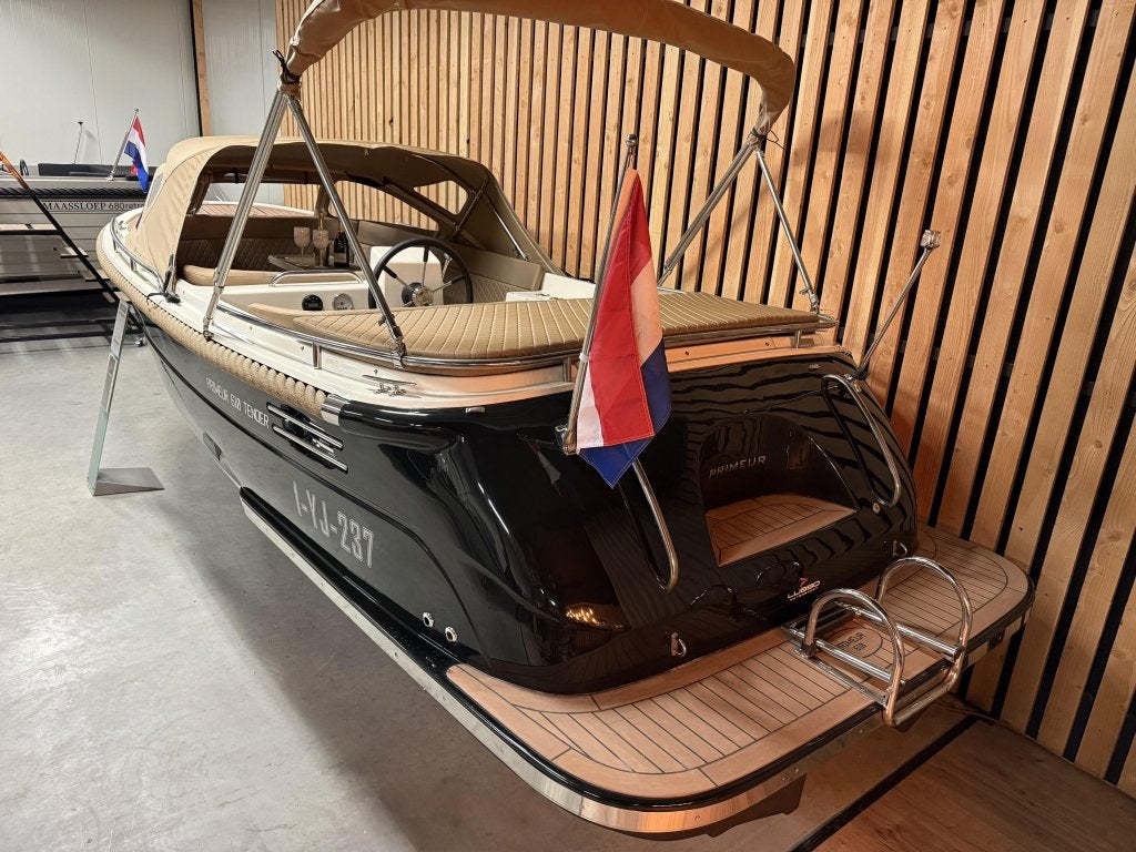 PRIMEUR 610 '60PK SUZUKI' KOELKAST AUDIO TOPDEK 25uur! Bj24!, Zonnedek, Tender, 0 cm, Primeur