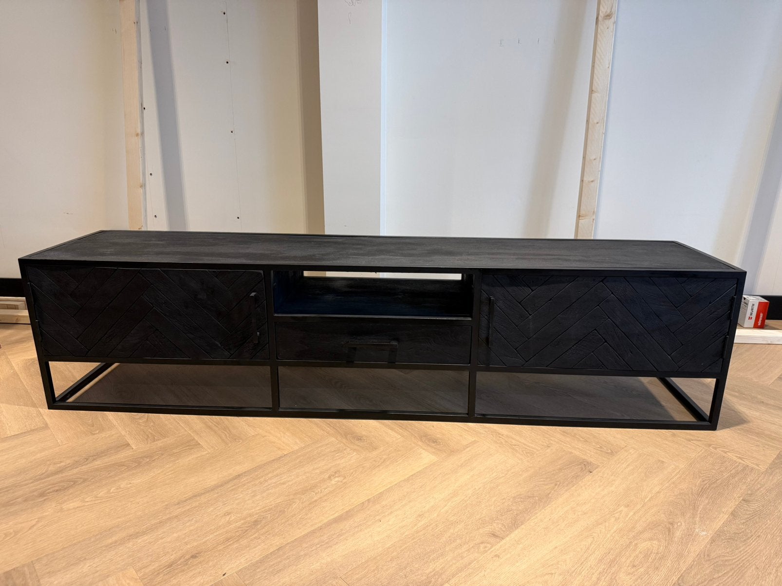 Tv meubel visgraat, Ophalen, Zo goed als nieuw, 200 cm of meer, Minder dan 100 cm