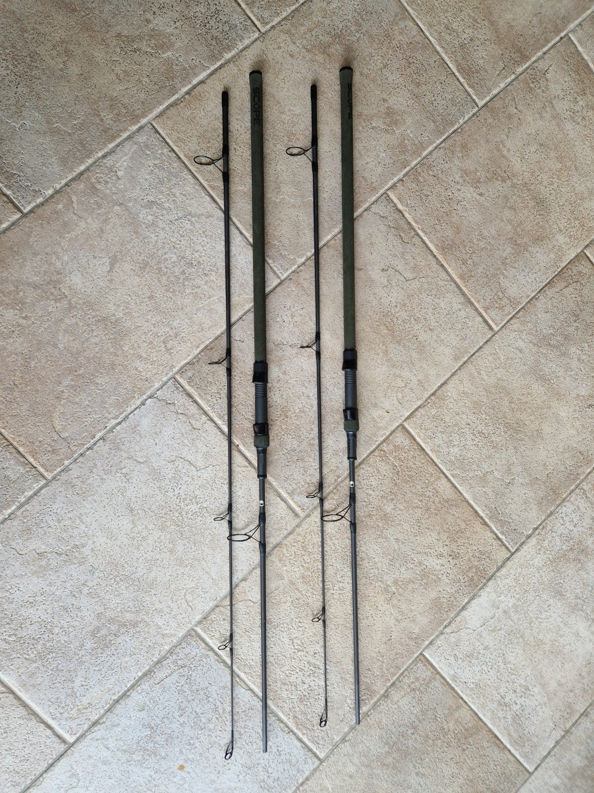 Nash Scope 9ft 3.25 lbs olijfgroene karperhengels, Ophalen, Zo goed als nieuw, Werphengel