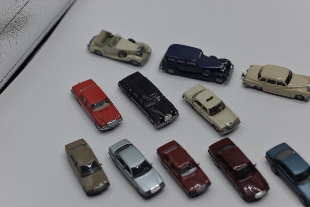 Diverse Wiking / Herpa Mercedes Benz auto's 1:87, Gebruikt, Wiking, -, -