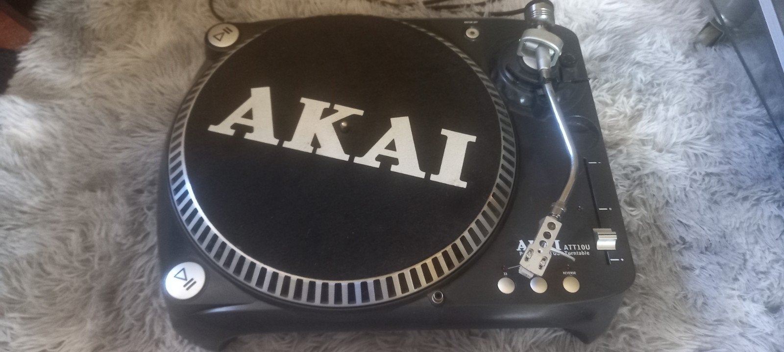 Akai ATT10U DJ Turntable - Professionele USB Platenspeler, Pitch-regelaar, Ophalen of Verzenden, Zo goed als nieuw, Platenspeler