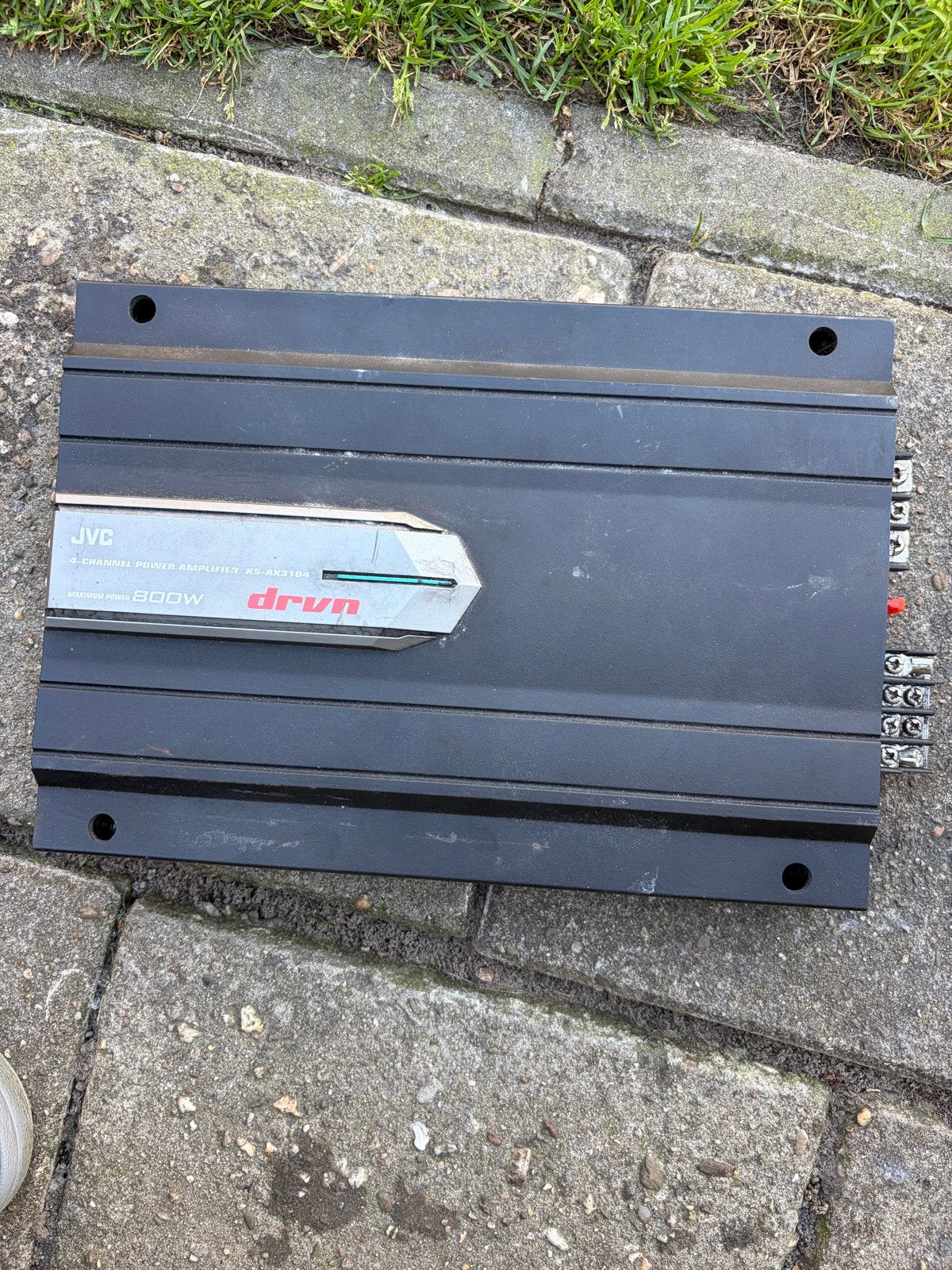 JVC DRVN 4-kanaals versterker 800W, JVC, Ophalen of Verzenden, 120 watt of meer, Gebruikt