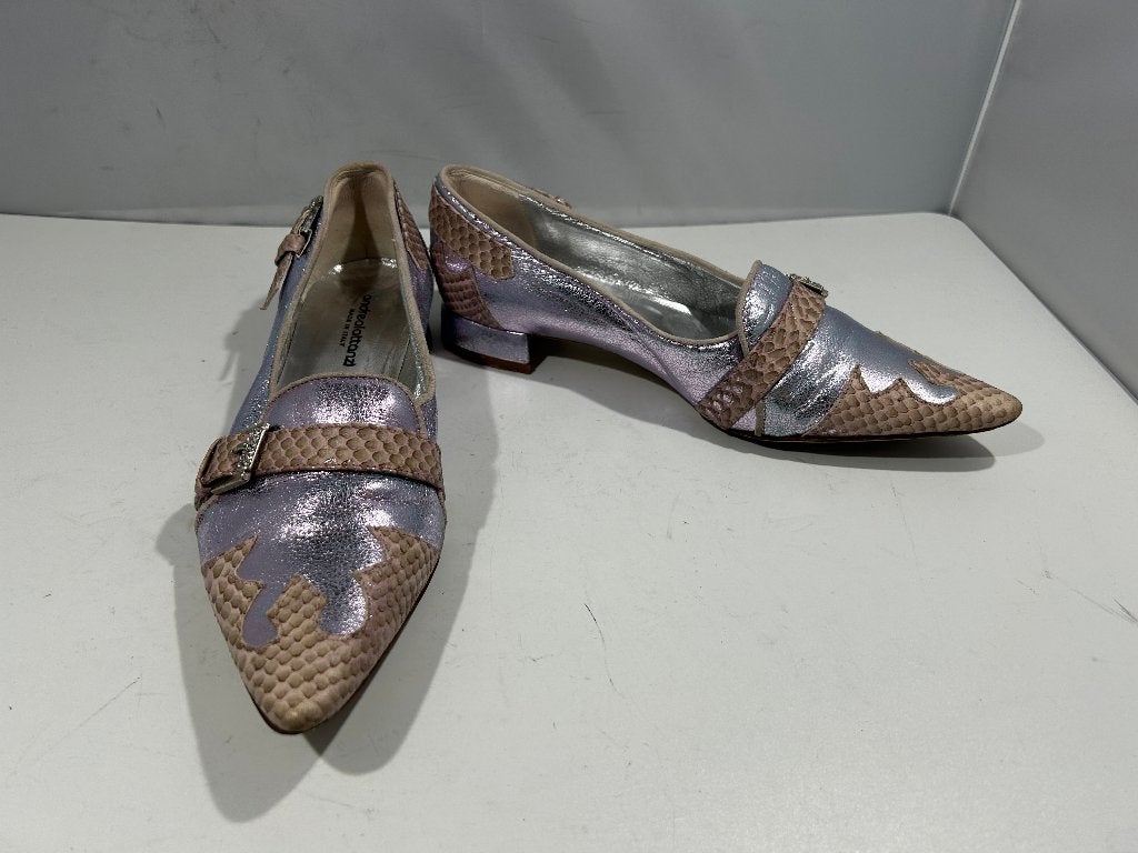 Andrea Lattanzi, maat 36, creatieve zilveren instappers, Kleding | Dames, Andrea Lattanzi, Overige kleuren, Verzenden, Instappers