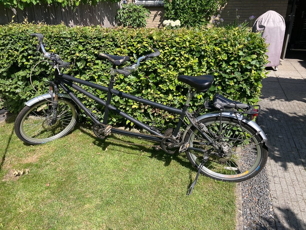 Sportieve tandem met 27 versnellingen, Fietsen en Brommers, Fietsen | Tandems, Gebruikt, 47 tot 51 cm, Meer dan 20 versnellingen