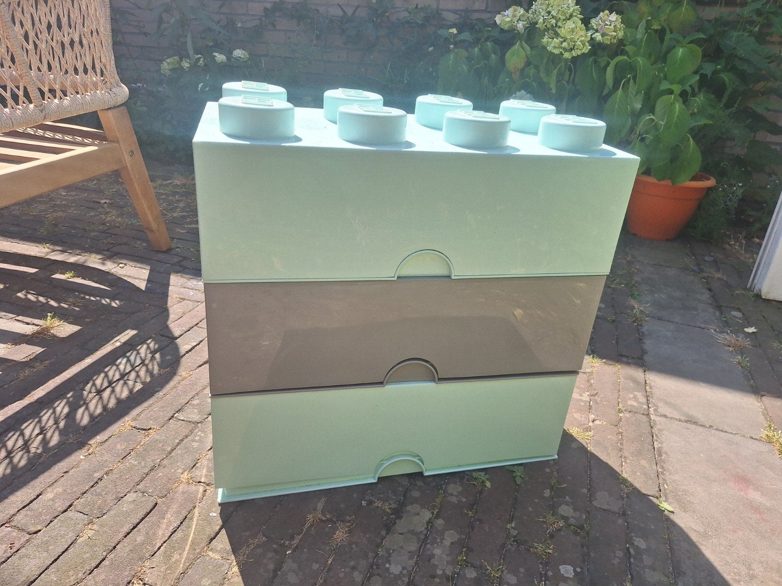 3 stapelbare LEGO/Duplo opbergdozen, Ophalen, Gebruikt, Accessoire, Lego