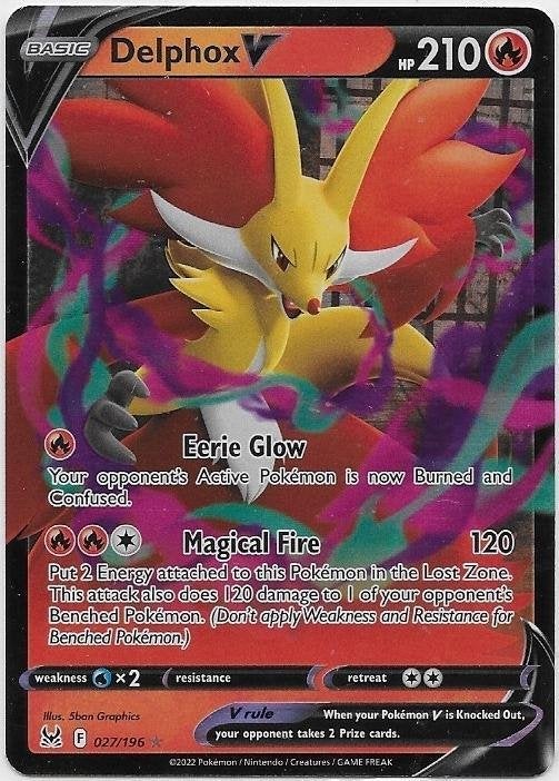 Lost Origin,  Delphox [v] 27/196, Verzenden, Nieuw, Losse kaart