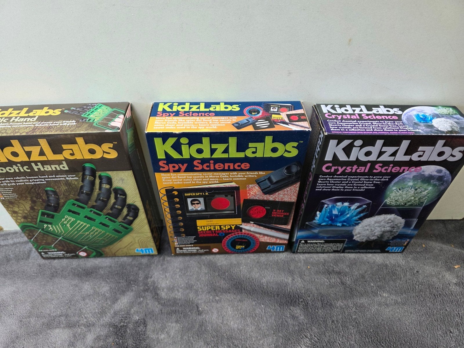 KidzLabs Wetenschapspakket: Robot Hand, Spy & Kristallen, Ophalen of Verzenden, Nieuw, Bouwen