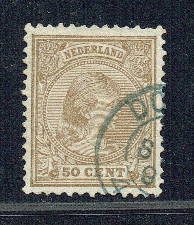 Nederland 1891 nr 43 Prinses Wilhelmina GEST, Verzenden, Gestempeld, Koningshuis