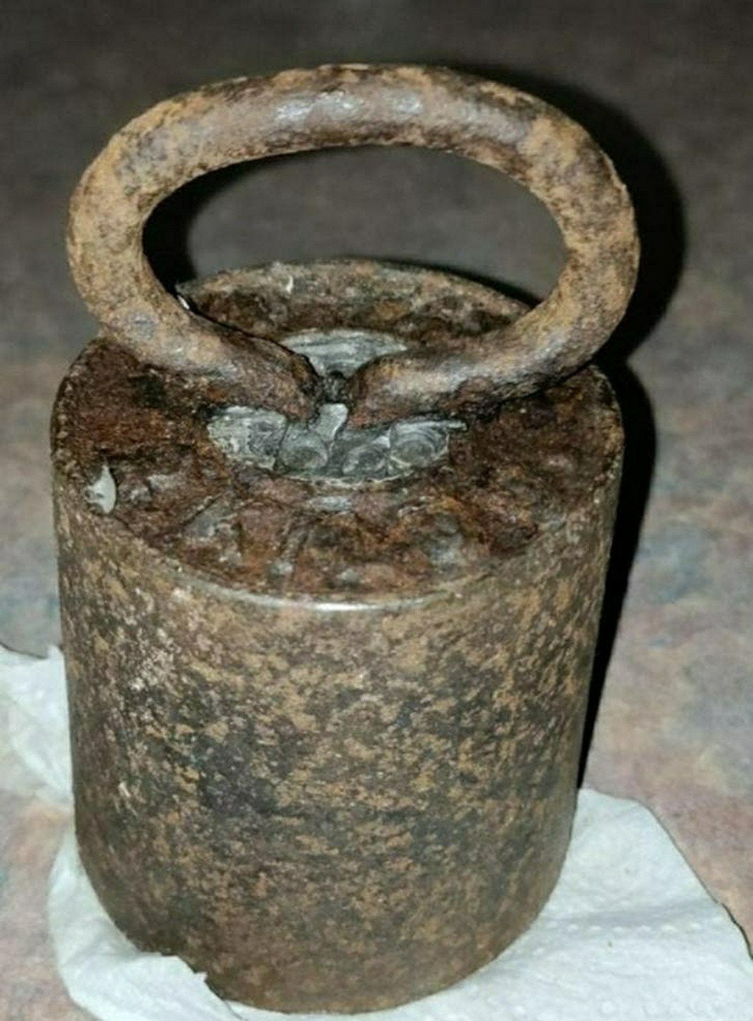 GEWICHT,Gietijzer,2 kilogram,Bascule,2 kg,Weegschaalgewicht, Ophalen of Verzenden