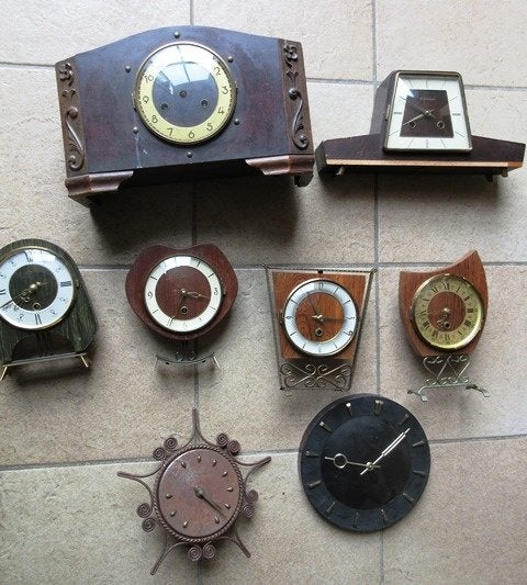 Klokken Nufa Orfac klok Hilbink Kienzle big ben uurwerk, Ophalen