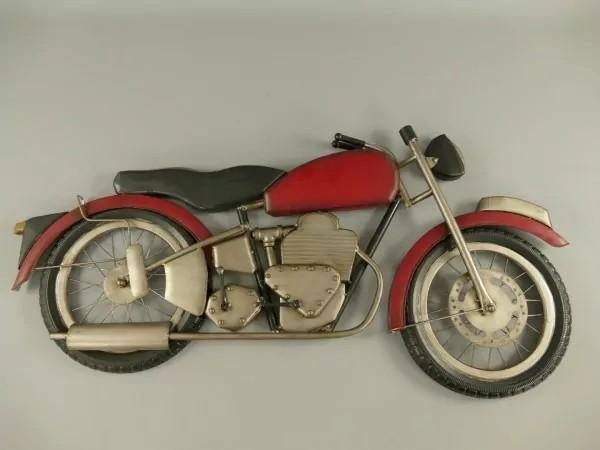 Metalen Motor Wanddecoratie - Stoere Retro Look, Huis en Inrichting, Woonaccessoires | Wanddecoraties, Helene Livingstyle, Nieuw