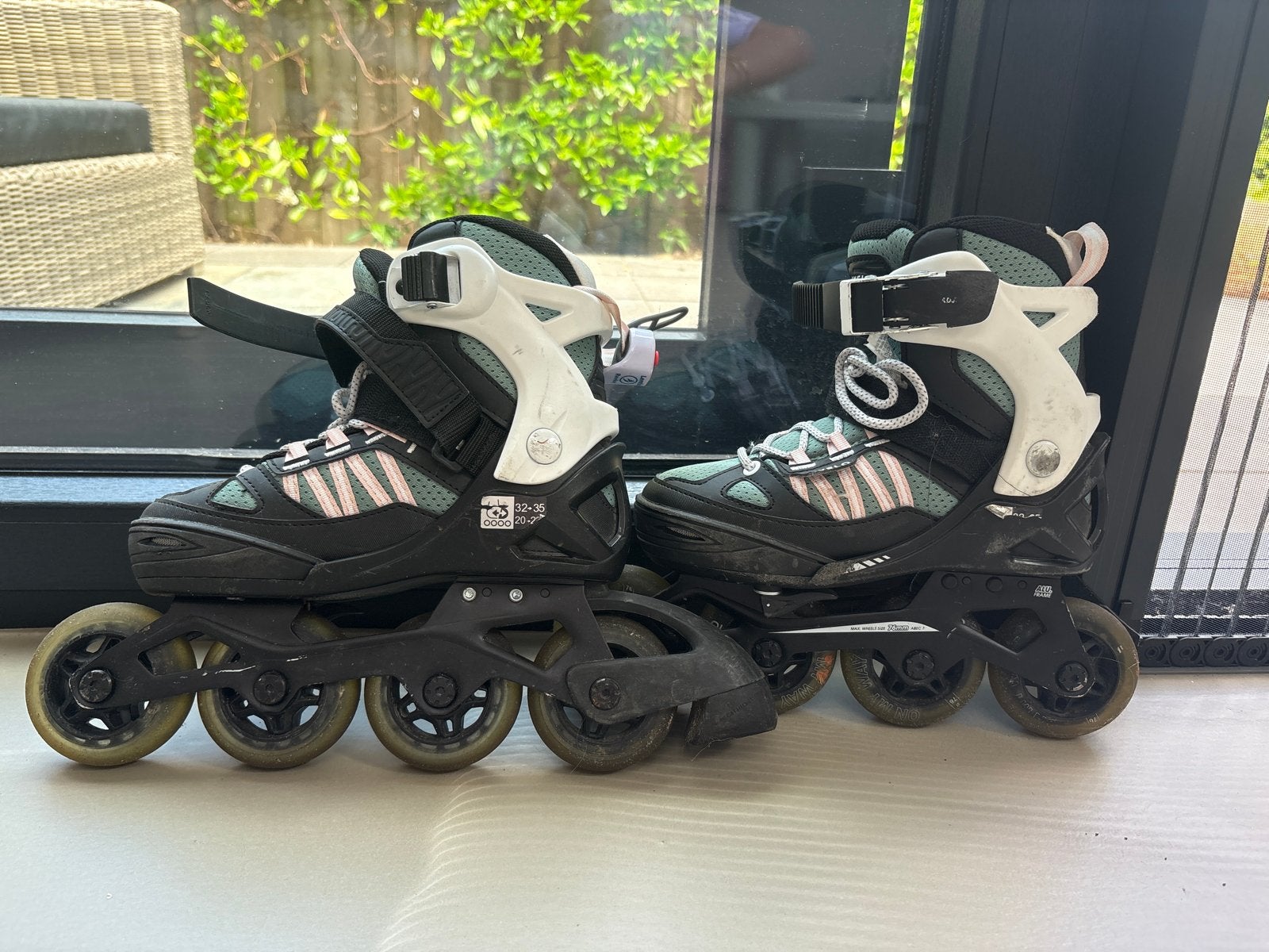 Verstelbare inline skates maat 32-35, Ophalen, Gebruikt, Overige typen, Overige merken