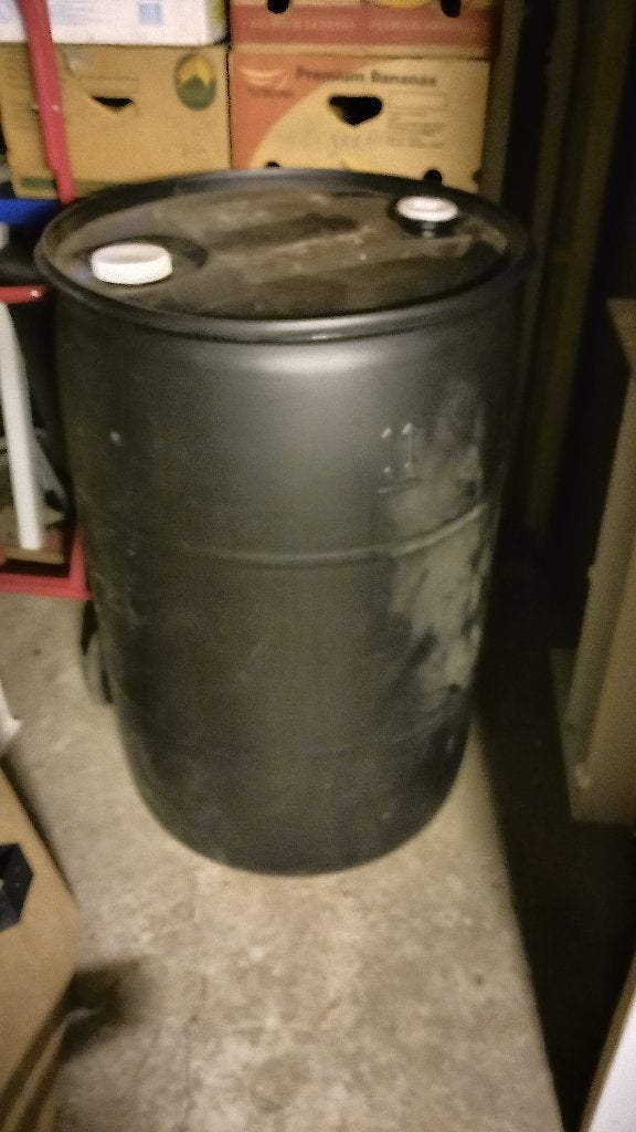 Regenton 200 ltr, Tuin en Terras, Regentonnen, 150 liter of meer, Ophalen, Gebruikt, Kunststof