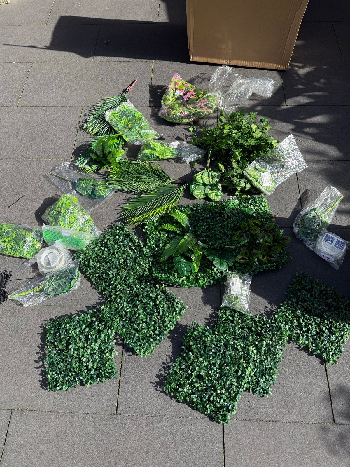 Diverse kunstplanten en -bladeren voor decoratie, Binnen, Groen, Kunstplant, Ophalen of Verzenden