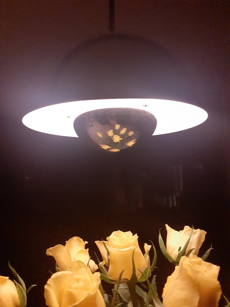 2 Verner Panton flowerpot chroom space age design jaren 70, Huis en Inrichting, Gebruikt, Poulsen, ?, Metaal