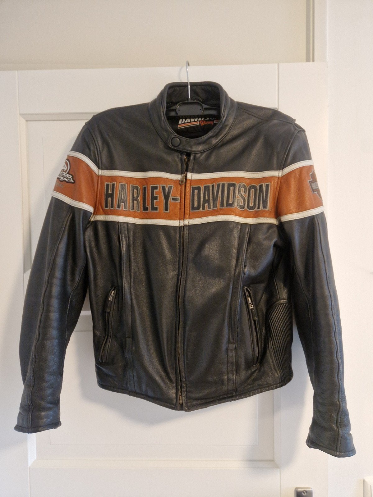 Harley Davidson Screamin' Eagle Leren Jas met Protectoren, Motoren, Kleding | Motorkleding, Ophalen of Verzenden