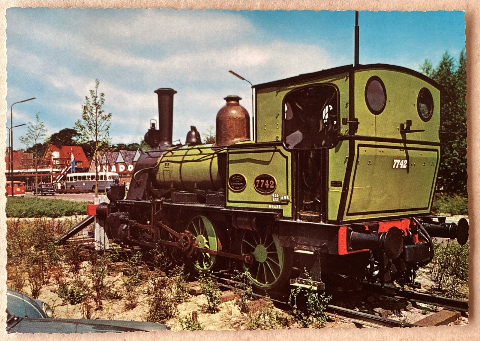 Ansichtkaart Locomotief 7742 “Bello” gestempeld Bergen 1971, Verzenden, 1960 tot 1980, Gelopen, Noord-Holland