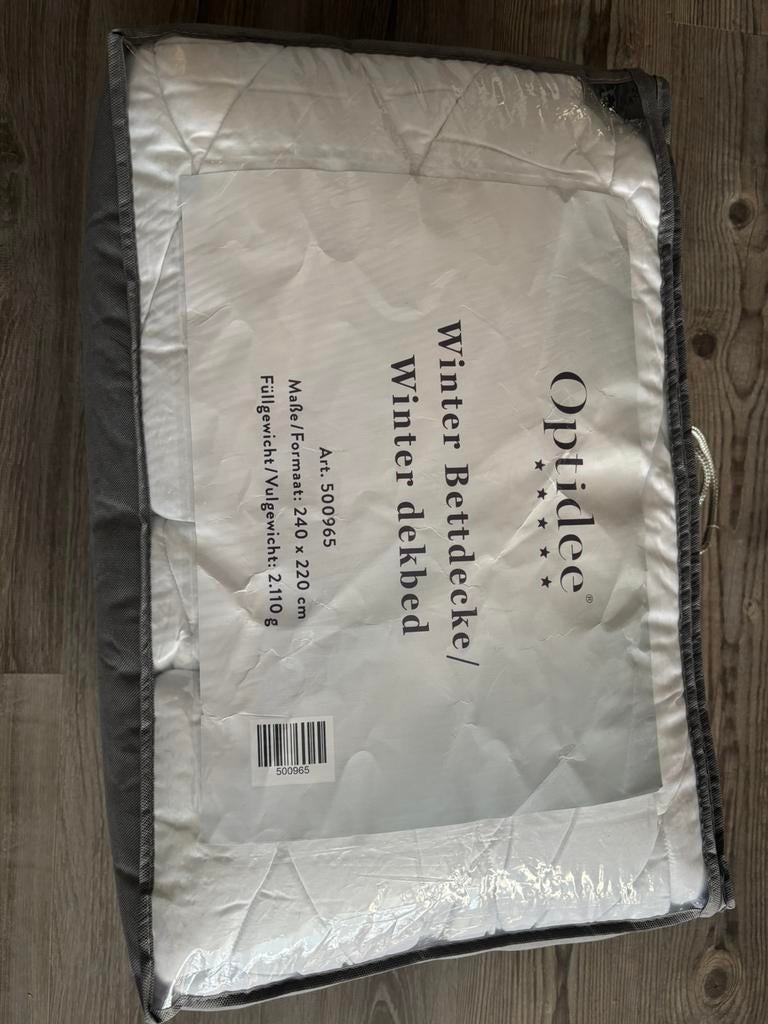 Optidee winterdekbed 240240, Ophalen of Verzenden, Nieuw, Wit, Vierkant