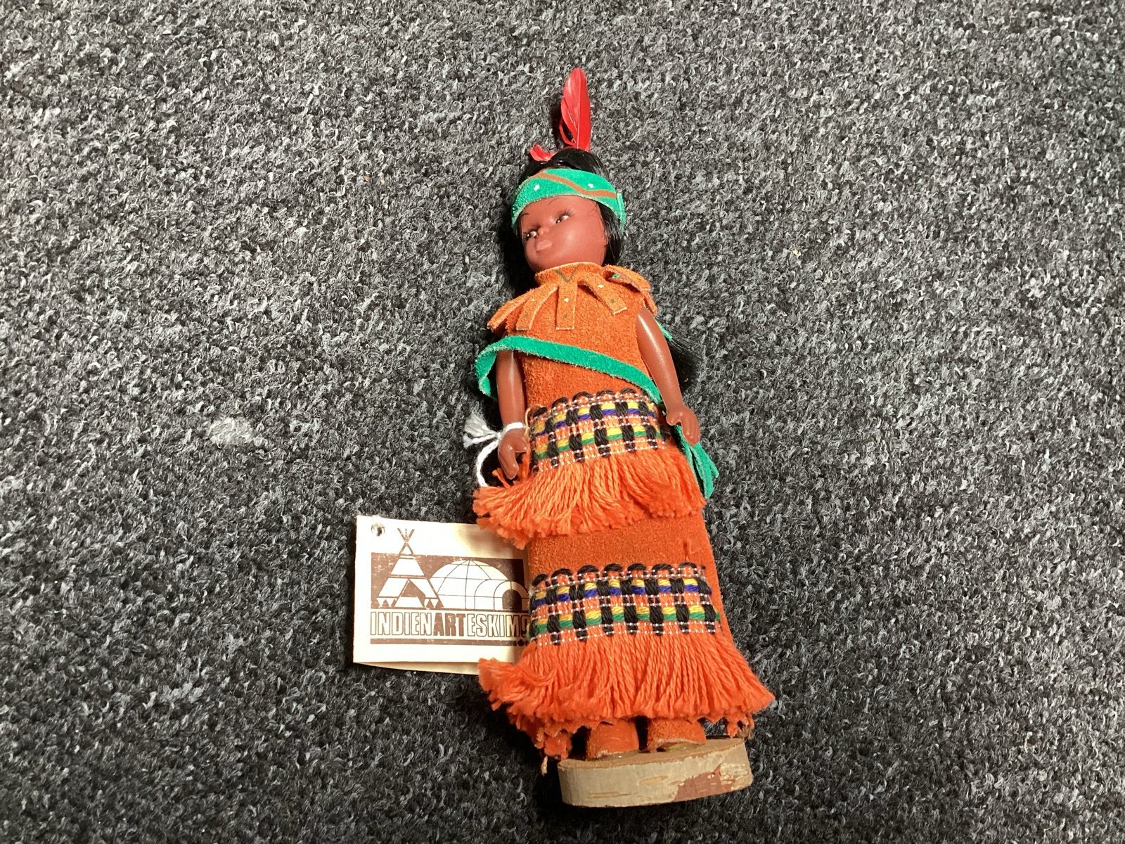 Vintage Indiase Eskimo Pop - Decoratief Beeldje, Ophalen of Verzenden, Gebruikt, Pop