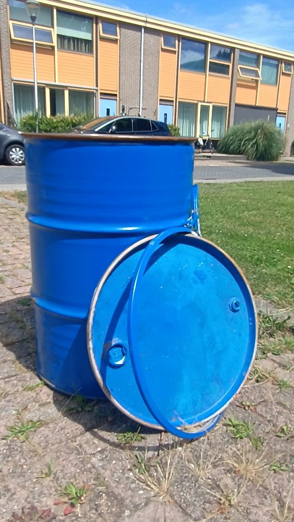 delsel vat, Tuin en Terras, Vuurkorven, Ophalen, Zo goed als nieuw, Vuurton