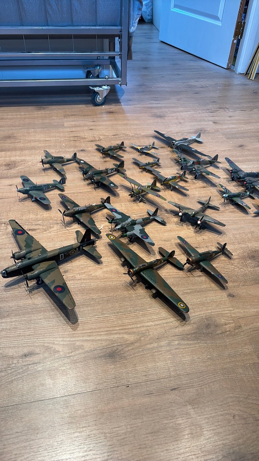 1/72 partij Engelse vliegtuigen WW2 gebouwd veel modellen, 1:72 tot 1:144, Gebruikt, Revell, Ophalen of Verzenden
