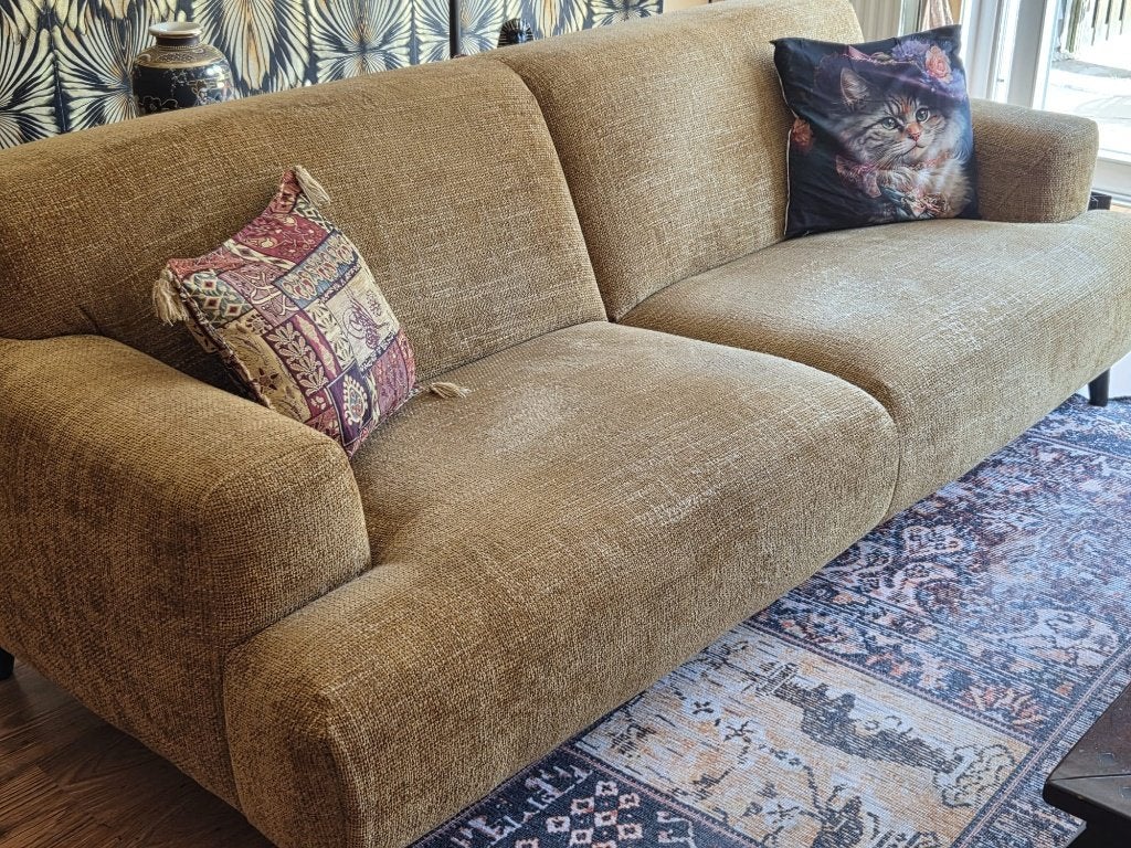 Comfortabele Zitbank te koop, Huis en Inrichting, Banken | Bankstellen, Ophalen, Driepersoons, 75 tot 100 cm, Zo goed als nieuw