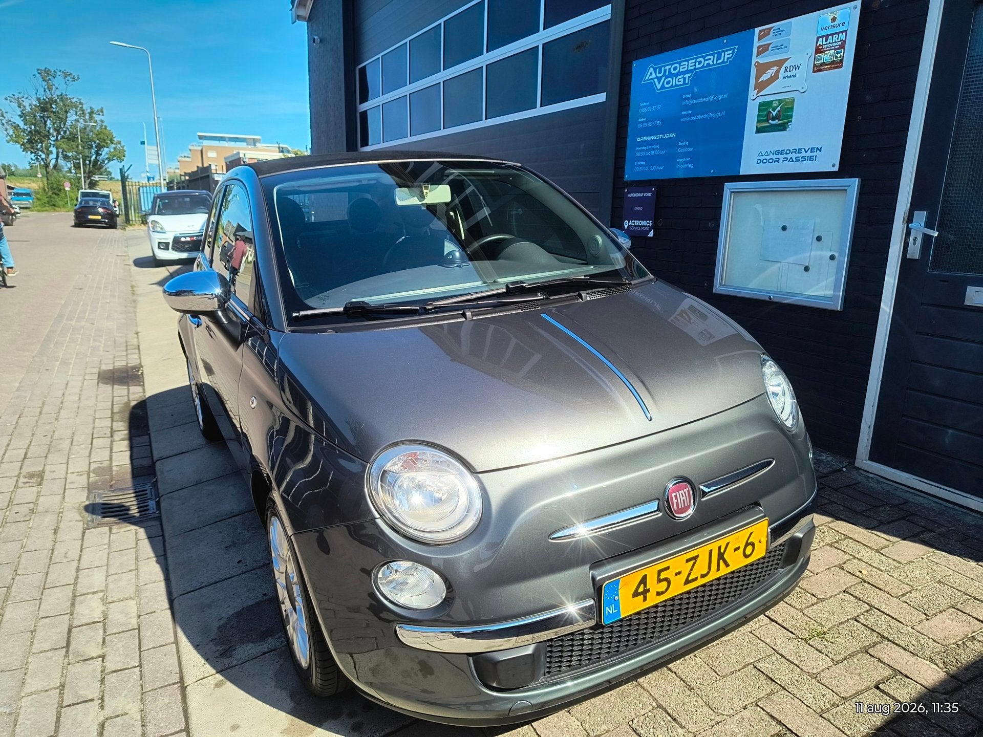 Fiat 500 C 0.9 TwinAir Pop Cabrio Grote beurt, Auto's, Fiat, Gebruikt, 31 €/maand, Cabriolet, Origineel Nederlands