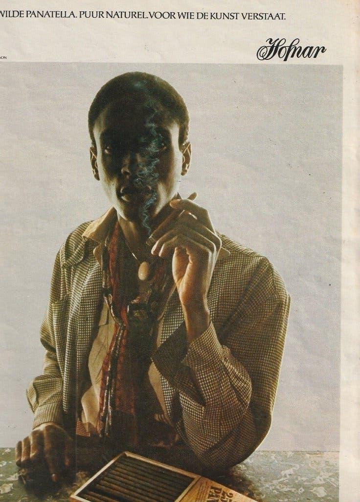 retro reclame 1974 Hofnar sigaren met Harry Ossip Meerson, Verzenden, Overige typen
