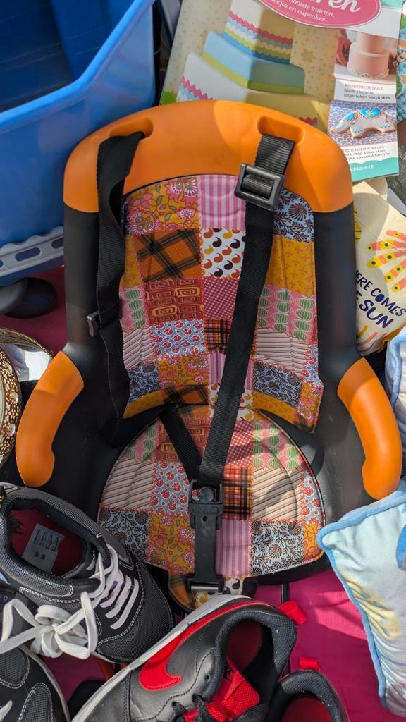 Bobike fietsstoeltje met kleurrijke bekleding, Ophalen
