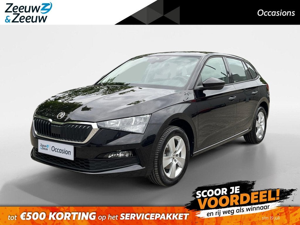 Skoda Scala 1.0 TSI Sport Business | Stoelverwarming | Navig, Auto's, Skoda, Scala, Gebruikt, 610 kg, Zwart
