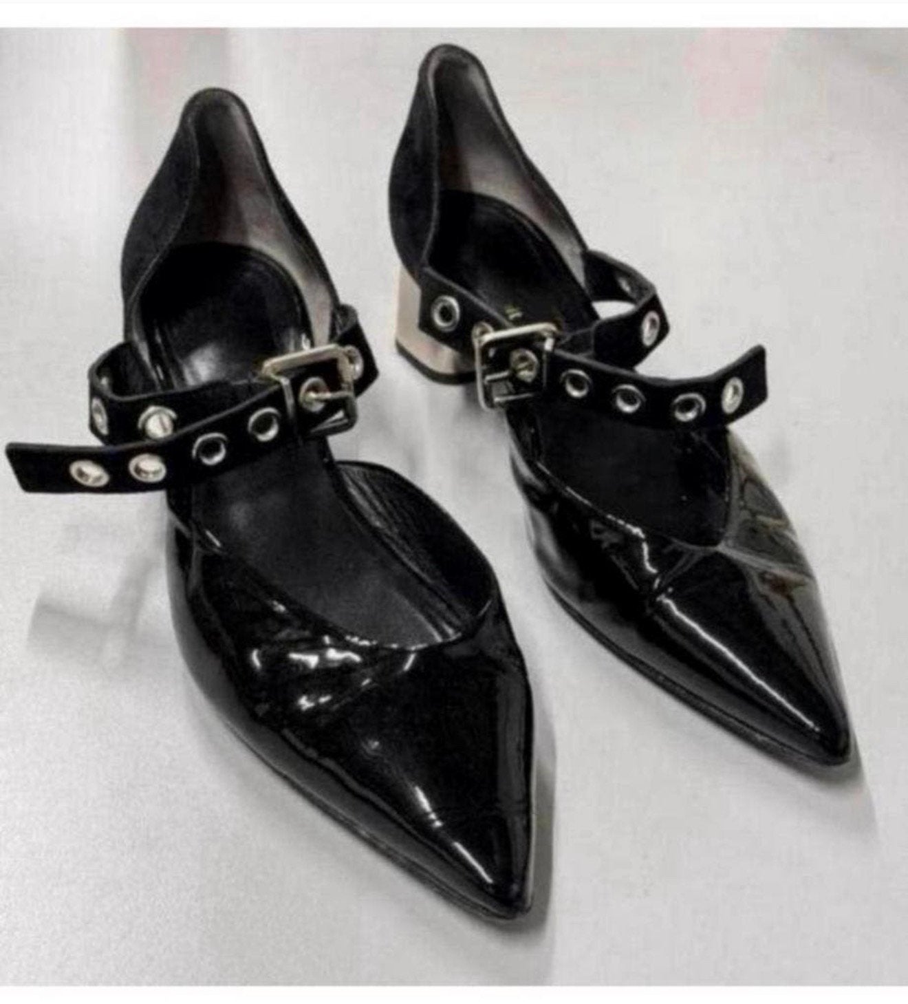 Robert Clergerie Paris Self Portrait Pumps hakken 39 lakleer, Pumps, Zwart, Ophalen of Verzenden, Zo goed als nieuw