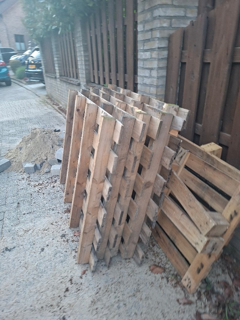 Pallet, Doe-het-zelf en Verbouw, Minder dan 25 mm, Ophalen of Verzenden, Zo goed als nieuw, Steigerhout
