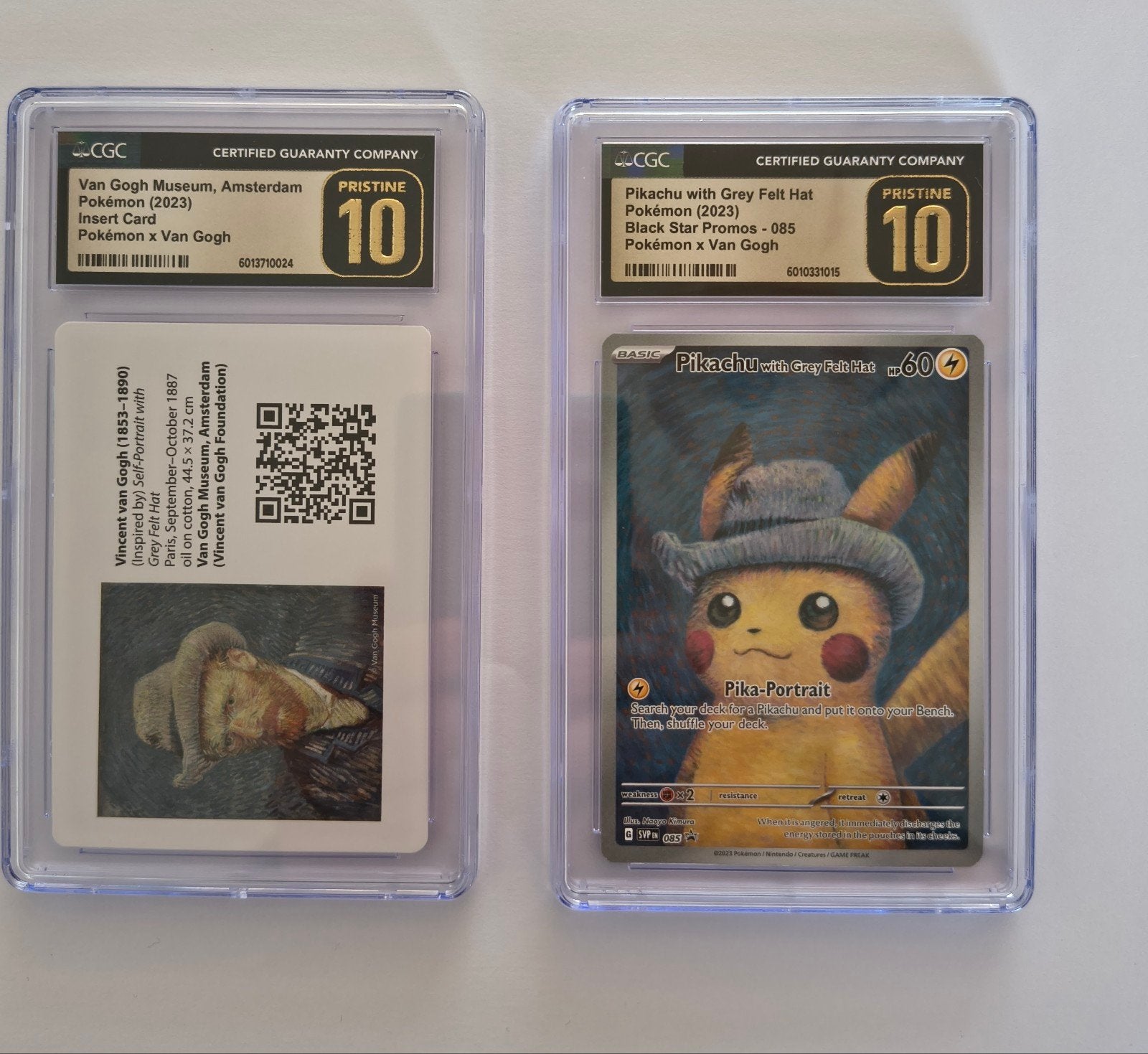 Pikachu van Gogh pristine 10 met uniek insert card, Ophalen, Nieuw