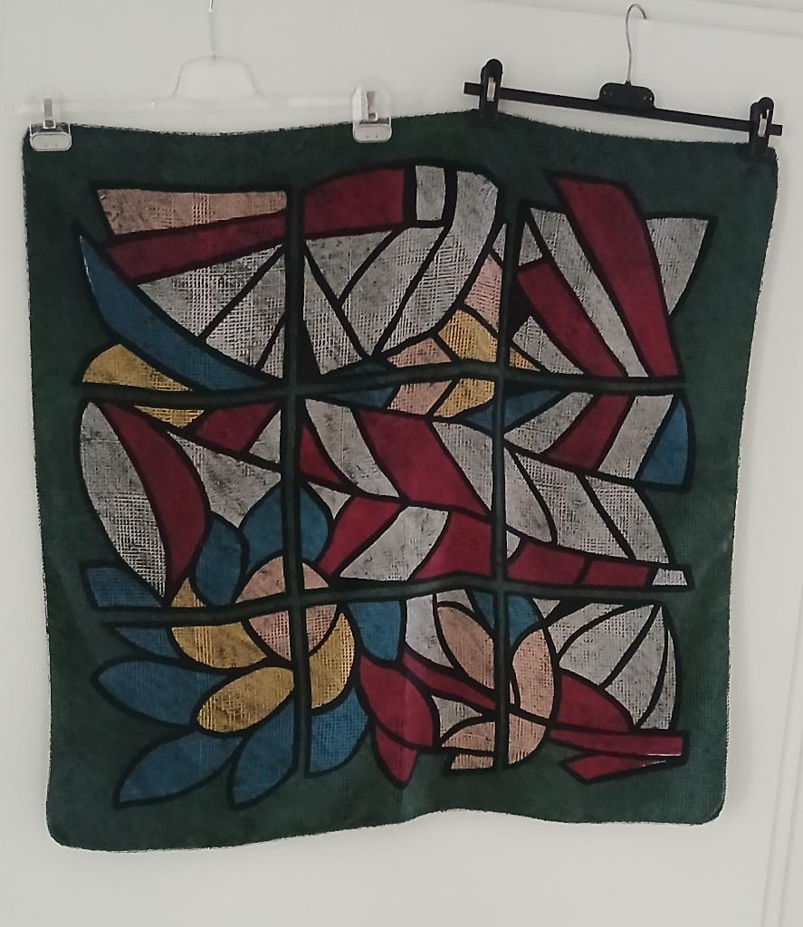 Vintage zijde sjaaltje 76 bij 76, Kleding | Dames, Mutsen, Sjaals en Handschoenen, Ophalen of Verzenden, Gedragen, Maat 38/40 (M)