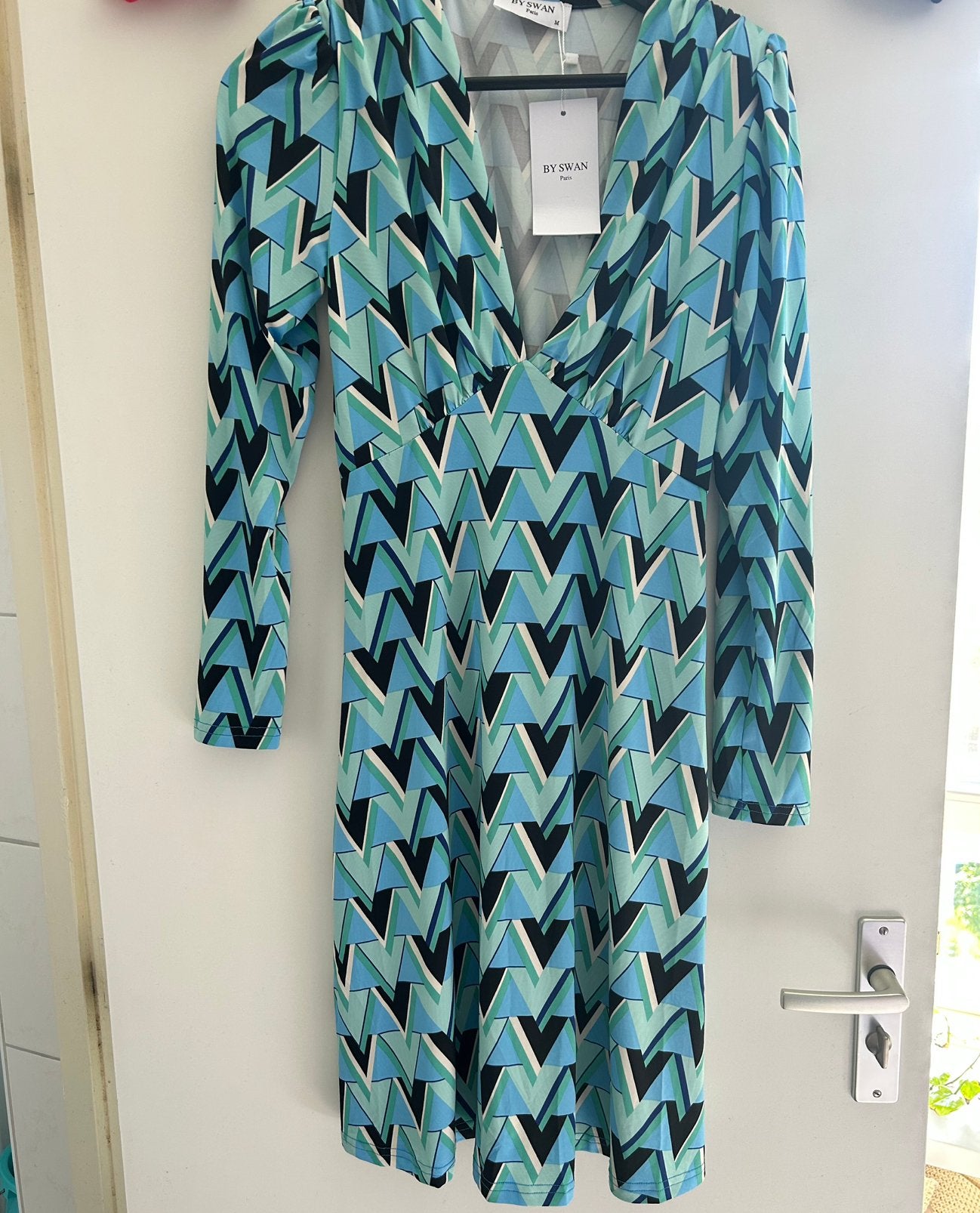 By Swan jurk blauw, maat M, Kleding | Dames, Ophalen of Verzenden, Nieuw, Maat 38/40 (M), Blauw