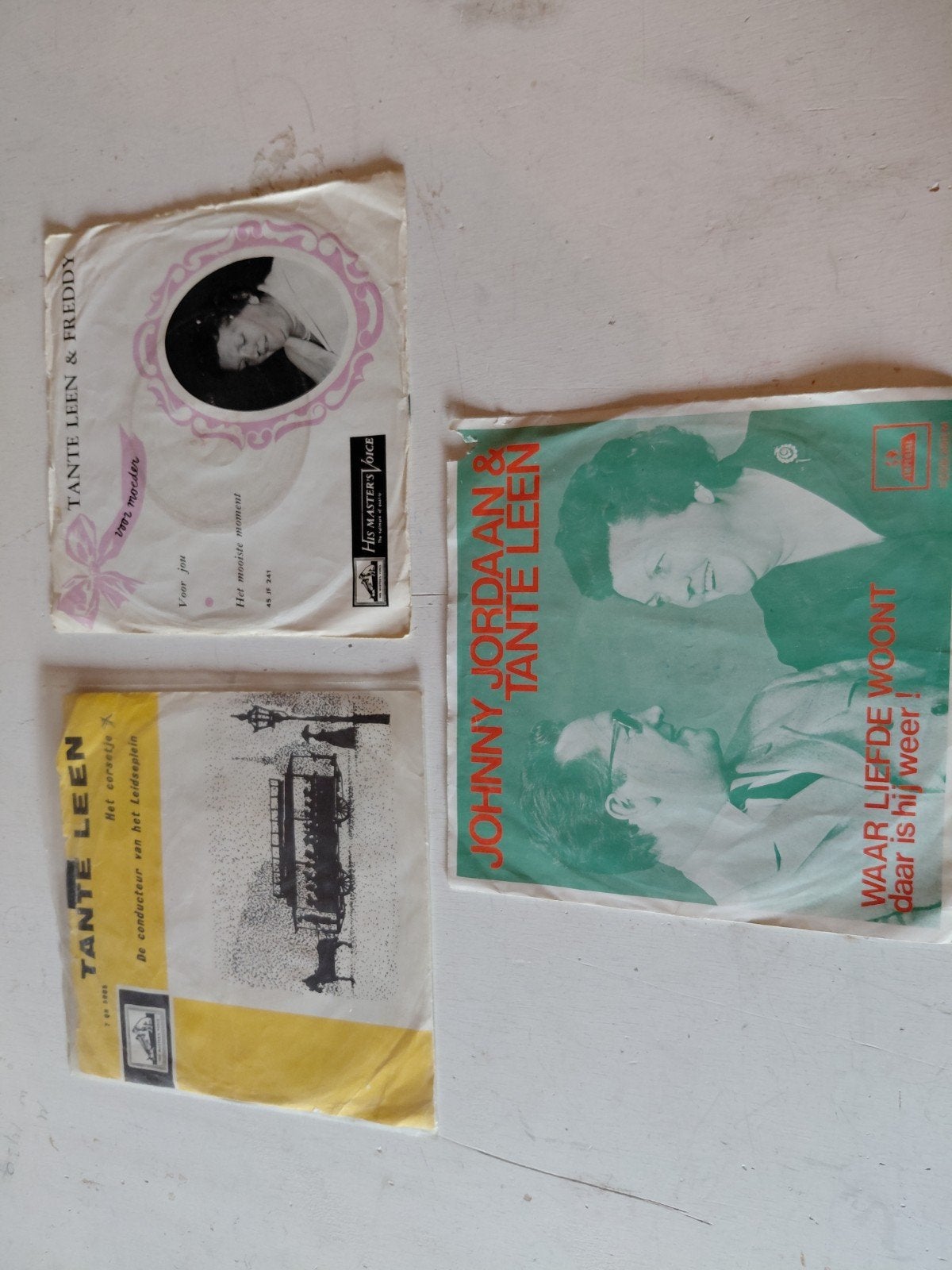 Tante Leen - Diverse Singles (Gebruikt), Gebruikt, 7 inch, Ophalen of Verzenden, EP