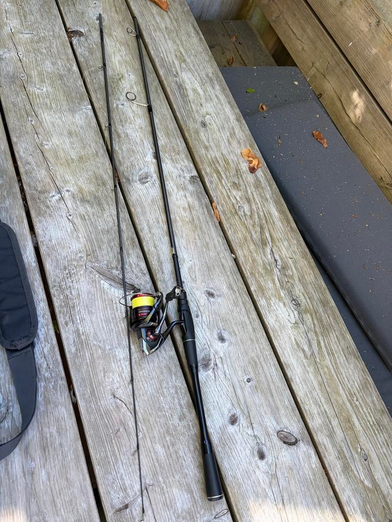 Shimano Poison Adrena 2nd Gen (5-15g) + Vanford 2500HG, Ophalen, Zo goed als nieuw, Complete hengel