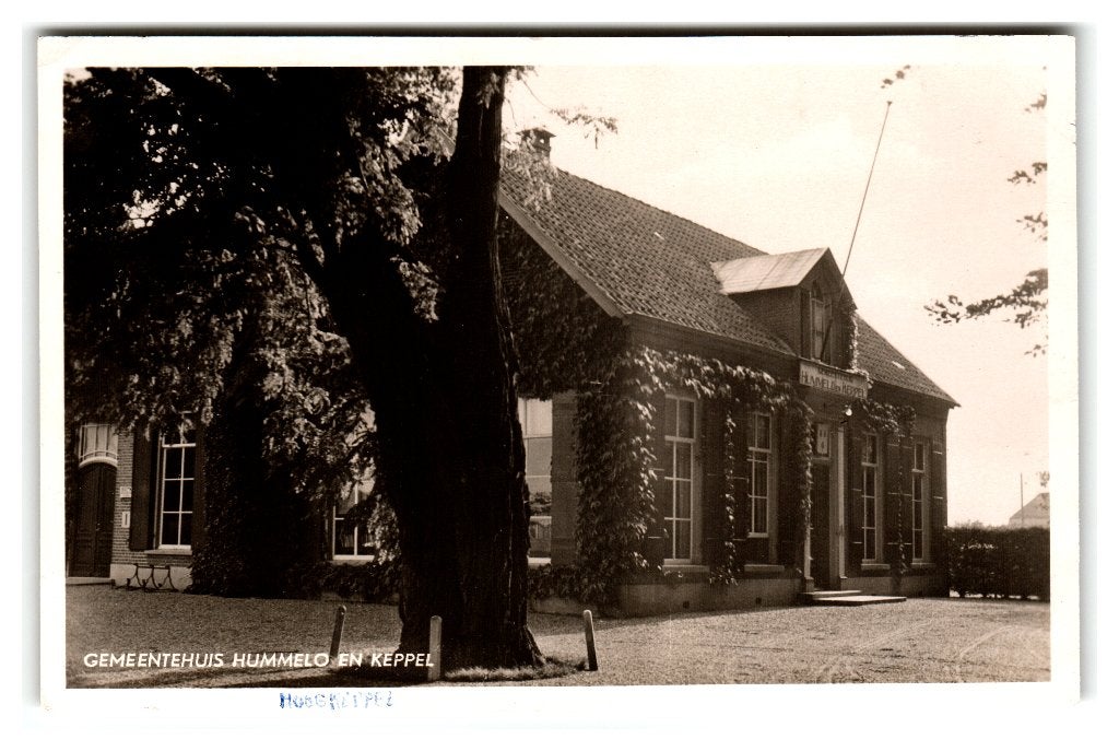 Hoog-Keppel, Gemeentehuis Hummelo en Keppel, Verzenden, 1940 tot 1960, Ongelopen, Gelderland