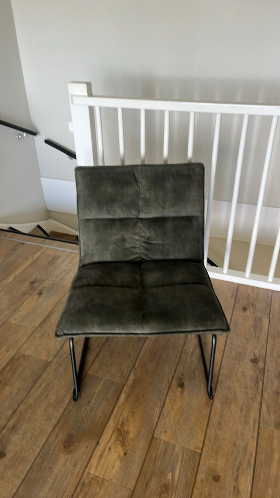 Comfortabele lounge stoel - Donkergroen, Overige kleuren, Ophalen of Verzenden, Zo goed als nieuw, Metaal